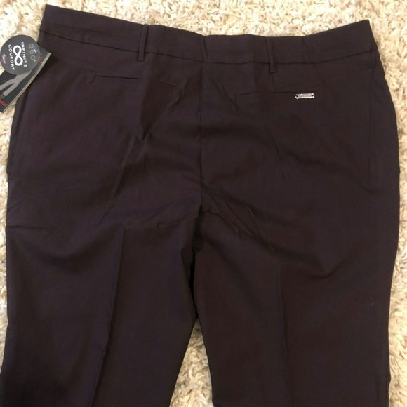 NWT Rekucci Curvy Woman Barley Bootcut Pants Plus Sz WP24 Brown Pant w/Tummy - Picture 4 of 6